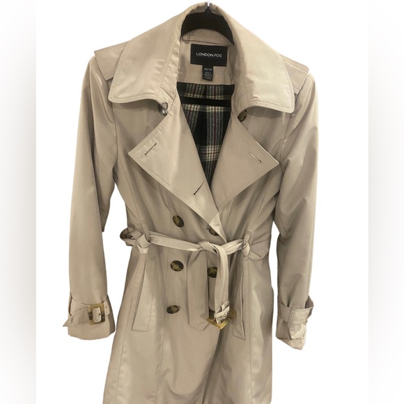 London Fog Women’s Double Breasted Trench Coat - Picture 2 of 5